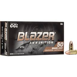 Federal Blazer Brass 9mm 115 Grain Full Metal Jacket 50 Round Box 5200