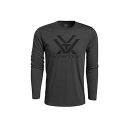Vortex Optics 221-02-CHHXL Core Logo Long Sleeve Charcoal Heather T-Shirt XL