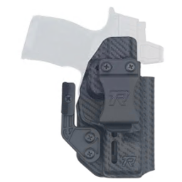 Rounded Kydex IWB/OWB Holster S&W M&P Shield 3.1"/4.0" Ambidextrous Carbon Fiber Optic Ready RG-DRUID-SWNMPSHLD-CF-AMBI