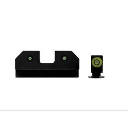 XS Sight Sytems GL-R012P-6G R3D Night Sights Fits Glock 17 Frame Size Green Fornt Green Tritium Rear Sights