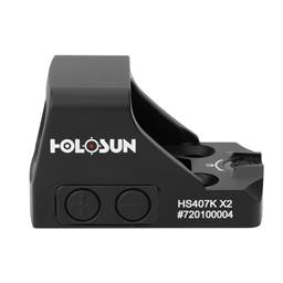 Holosun Technologies 407K X2 Compact Pistol Red Dot 6 MOA Solar Shake Awake Night Vision Compatible HS407K X2
