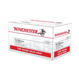 Winchester USA White Box 556 55 Grain Full Metal Jacket 150 Round Box WM193150
