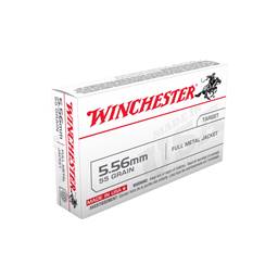 Winchester USA White Box 556 55 Grain Full Metal Jacket 20 Round box WM193K