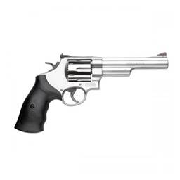 Smith & Wesson 163606 Model 629 44 Magnum Stainless Black Rubber Grip 6" Barrel 6 Shot