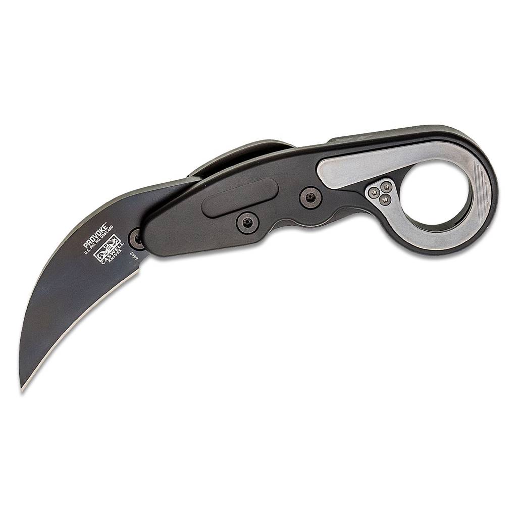 Crkt Provoke First Responder Black Grip Titanium Nitride Karambit