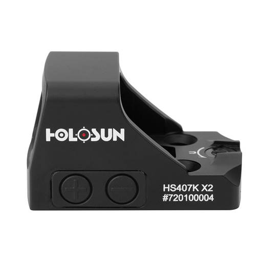 Holosun Technologies 407K X2 Compact Pistol Red Dot 6 MOA Solar Shake Awake Night Vision Compatible HS407K X2