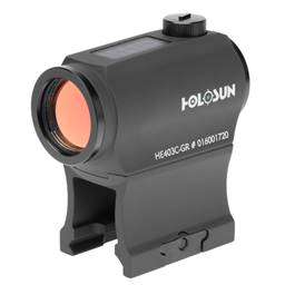 Holosun Technologies HE403C-GR Rifle Green Dot 2 MOA Solar Shake Awake Night Vision Compatible