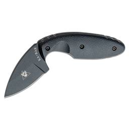 Ka-Bar Knives 1480 TDI Law Enforcement Knife 2.3" Drop Point Black Blade Black Grip