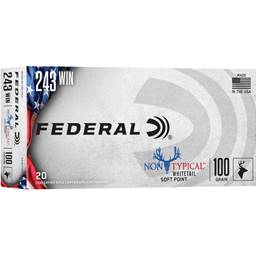 Federal 243DT100 Non Typical Whitetail 243 100 Grain Soft Point 20 Round Box