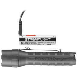 Streamlight 88610 PolyTac X 600 Lumen Hand Held USB Rechargeable Black Push Button