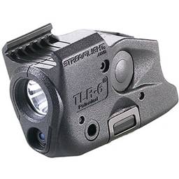 Streamlight 69279 TLR-6 100 Lumen With Red Laser Fits Non Railed 1911 CR123A Black Push Button