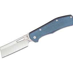 Gerber 30-001789 Flatiron Blue Handle Stonewash Cleaver Blade Flipper