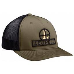 Leupold 170585 Reticle Logo Trucker Hat OD Green/Black