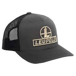 Leupold 175509 Reticle Logo Trucker Hat Charcoal