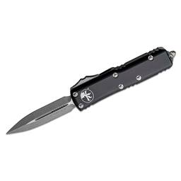 Microtech 232-10AP UTX-85 Double Edged Black Scale Apocalyptic Blade Out the Front Auto