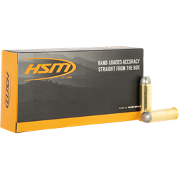 HSM 500 S&W Magnum 330 Grain  Round Nose Flat Point Lead 20 Round Box 500SW10N
