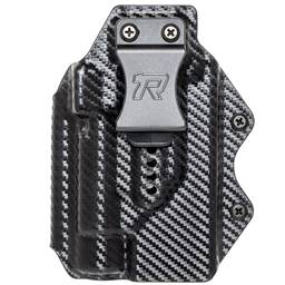 Rounded ARC-TLR1-CF-AMBI-LUXV2 Kydex IWB/OWB Light Bearing Holster TLR-1 Ambidextrous Carbon Fiber Optic Ready