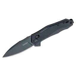 Kershaw 2041 Monitor Folder Black Handle Black Oxide Spear Point Blade