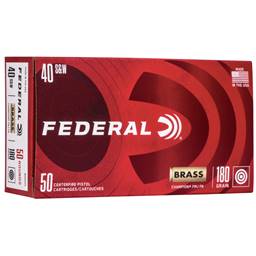 Federal WM5223 Champion 40 S&W 180 Grain Full Metal Jacket 50 Round WM Red Box