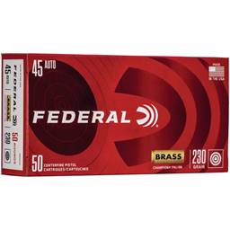 Federal WM5233 Champion 45 ACP 230 Grain Full Metal Jacket 50 Round WM Red Box