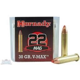 Hornady 83202 Varmint Express 22 Magnum 30 Grain VMax 50 Round Box