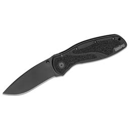 Kershaw 1670BLK Blur Black Grip Recurve Drop Point Blade Assisted Opening