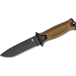 Gerber 30-001058 Strongarm Tan Handle Black Drop Point Fixed Blade
