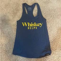 GS2242-L Grunt Style- Whiskey Helps- Ladys Tank L