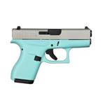 GLOCK ACG-00814 42 2 tone stainless and robin egg blue 380acp