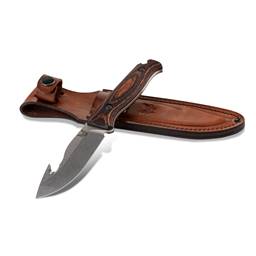 Benchmade 15004 Saddle Mountain Skinner Fixed Blade Wood Grip  Drop Point Gut Hook