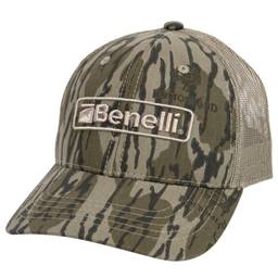Benelli 91203 Logo Trucker Hat Mossy Oak Bottomland