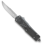 Cobra Tec Knives SGYFS-XSDAG2SS SMALL FS-X 2 SIDED DAGGER SERRATED GREY 2.75" OTF