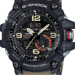CASIO GG1000-1A5 G-Shock Master OF G Mudmaster Brown Band Analog Watch