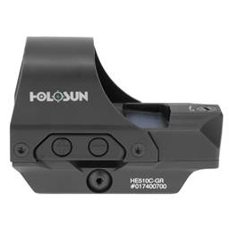 Holosun Technologies HE510C-GR Open Reflex QD Mount Green Dot 2 MOA Dot 65 MOA Circle Multi Reticle Shake Awake Night Vision Compatible