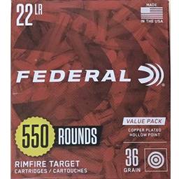 FED-22LR-U Federal 22LR 550 Rounds