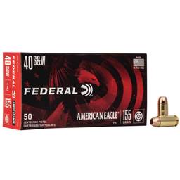 Federal AE40R2 American Eagle 40 S&W 155 Grain Full Metal Jacket 50 Round Box