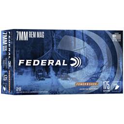 Federal 7RB Power-Shok 7mm Rem Mag 175 Grain Soft Point 20 Round Box