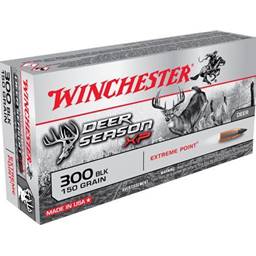 Winchester X300BLKDS Deer Season XP 300 Blackout 150 Grain Extreme Point Polymer Tip 20 Round Box