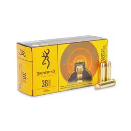 Winchester B191800382 Browning Training & Practice 38 Special 130 Grain Full Metal Jacket