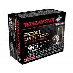 Winchester S380PDB PDX1 Defender 380 ACP 95 Grain Bonded Jacketed Hollow Point 20 Round Box