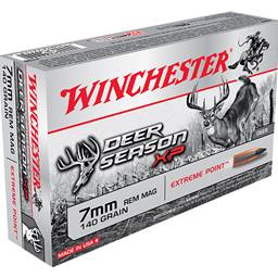 Winchester X7DS Deer Season XP 7mm Rem Mag 140 Grain Extreme Point Polymer Tip 20 Round Box