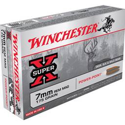 Winchester X7MMR2 Super X 7mm Rem Mag 175 Grain Power Point 20 Round Box