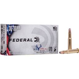 Federal 3030DT170 Non-Typical 30-30 Win 170 Grain Soft Point 20 Round Box