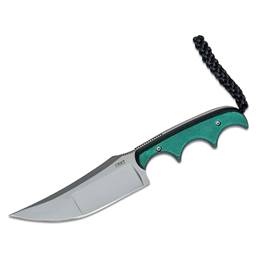 CRKT 2394 Minimalist Green Grip Bead Blast Katana Neck Knife