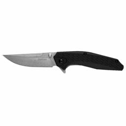 Kershaw 1348 Coilover Black Grip Stonewash Drop Point Blade Assisted Opening