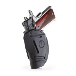 1791 Gunleather 4WH-1-SBL-R 4 Way Holster Stealth Black Right Hand Size 1 IWB/OWB
