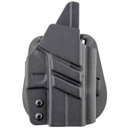 1791 Gunleather TAC-PDH-OWB-G43XMOS-BLK-R Kydex OWB Paddle Holster Fits GLock 43 43X 48 43X MOS Right Hand Black