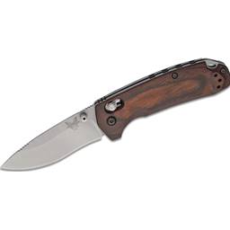 Benchmade 15031-2 North Fork Axis Folder Drop Point Blade Wood Grip