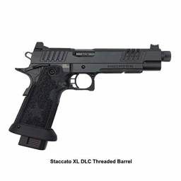 Staccato 11-1300-000300 XL 9mm Optic Ready Steel Frame DLC Threaded 6" Barrel Tac Texture 20 Rounds