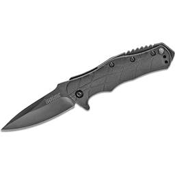 Kershaw 1987 Tactical 3.0 Black Handle Black Drop Point Blade Assisted Opening